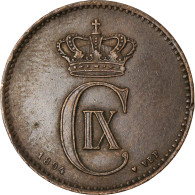 Monnaie, Danemark, Christian IX, 2 Öre, 1894, Copenhagen, TTB, Bronze, KM:793.2 - Dinamarca