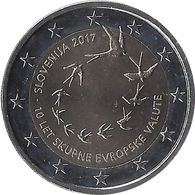 2017 SLOVÉNIE - 2 Euros Commémorative - Anniversaire De L'euro - Slovenia