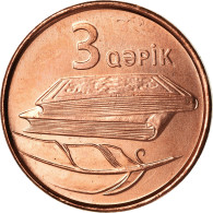 Monnaie, Azerbaïdjan, 3 Qapik, Undated (2006), SPL, Copper Plated Steel, KM:40 - Aserbaidschan