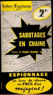 Inter-Espions " Jet " N° 71 - Sabotages En Chaîne - P. Frank Fournel - Presses Internationales . - Sonstige & Ohne Zuordnung