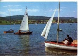N°32 R -cpsm Lac De Saint  Point -école De V Ile- - Sailing