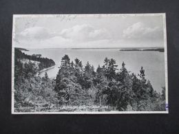 Schweden Foto AK 1932 Utsikt Over Braviken Fran Nobeloaviljongen Geta Pensionat Geta - Suède