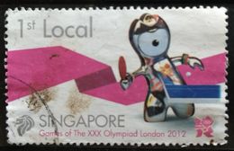 128. SINGAPORE 2012  USED STAMP LONDON OLYMPICS - Singapour (1959-...)