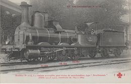AK Les Locomotives Francaises PLM 39 Locomotive Machine No 2129 Bourbonnais Chemin De Fer Train - Trains