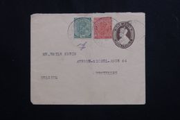 INDE - Entier Postal + Compléments Pour Bruxelles En 1937 - L 62573 - 1936-47 Koning George VI