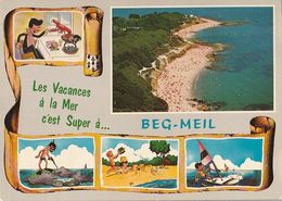 BEG-MEIL. -  Les Vacances à La Mer C'est Super. CPM - Beg Meil