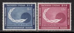 UN / New York 1962 Mi# 122-123 ** MNH - Committee On Peaceful Uses Of Outer Space - North  America