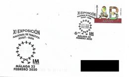 SPAIN. POSTMARK THEMATIC EXHIBITION SCOUT-GUIA. MALAGA 2020 - Other & Unclassified