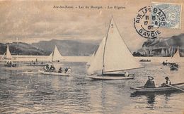 Thème Sport Nautique:   :  Voile   Régates à  Aix Les Bains  73    (voir Scan) - Sailing