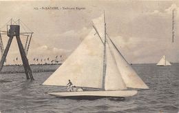 Thème Sport Nautique:   :  Voile      Yacht Aux Régates    St Nazaire  44     (voir Scan) - Sailing