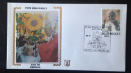 Belgium, Uncirculated FDC, « POPE John Paul II», « Visit To Belgium », « BRUXELLES », 1985 - 1981-1990