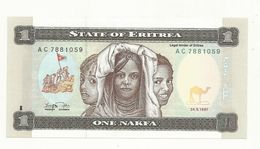 BILLET  NEUF  ERYTHREE  1 NAKFA ANNEE 1997  NEUF  SUPERBE - Eritrea