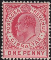 Gibraltar   .    SG     .      57     .     *      .  Mint-hinged    .   /   .   Ongebruikt - Gibraltar