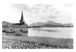 Carte-Photo: Chapelle Pont-La-Ville - Lac De Gruyère - Photo Glasson  (~15 X 10 Cm) - Chapelle