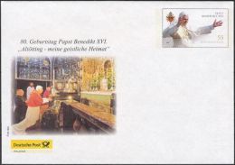 Plusbrief Kreativ Ganzsache Deutsche Post Philatelie EB Team EA EB1/02 Papst Benedikt XVI. 80. Geburtstag ** - Enveloppes - Neuves