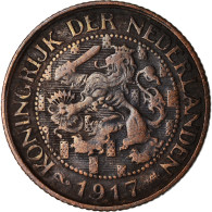 Monnaie, Pays-Bas, Wilhelmina I, Cent, 1917, TB+, Bronze, KM:152 - 1 Centavos