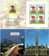 Latvia 2008 .  WIPA '08. Bklt Of 4 X Mushrooms. Top/bot Imp.  Michel # 740D  MH - Lettland