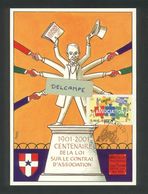 Centenaire De La Loi Sur Le Contrat D'association - Montbéliard Le 30 Septembre 2001 Signée Petey - Petey