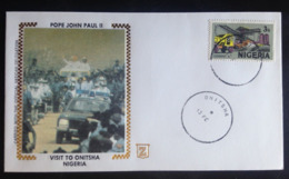 Nigeria, Uncirculated FDC, « POPE JOHN PAUL II », « Papal Visit », « ONITSHA », 1982 - Nigeria (1961-...)