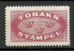 SWEDEN Schweden Tobacco Tax Revenue Taxe Steuermarke MNH - Revenue Stamps