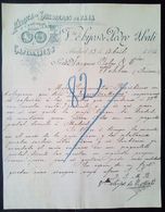 1896 MADRID X WOHLEN - PEDRO ABATI, FABRICA DE SOMBREROS (FABBRICA DI CAPPELLI) - Spagna