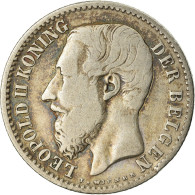 Monnaie, Belgique, Leopold II, Franc, 1887, TB+, Argent, KM:29.1 - 1 Frank