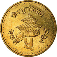 Monnaie, Népal, SHAH DYNASTY, Birendra Bir Bikram, 5 Rupee, 1996, Kathmandu - Nepal