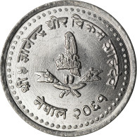 Monnaie, Népal, SHAH DYNASTY, Gyanendra Bir Bikram, 50 Paisa, 2004, Kathmandu - Népal