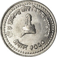 Monnaie, Népal, SHAH DYNASTY, Gyanendra Bir Bikram, 25 Paisa, 2003, Kathmandu - Nepal