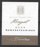 ALSACE - Gewurztraminer Hengst 2008 - Cave Vinicole Turckheim (état Neuf) - Gewürztraminer