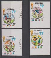 SENEGAL  IMPERF FOOTBALL ARGENTINE 1978 **MNH  YVERT N° 495/8  Réf P 486 - 1978 – Argentine