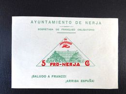 Espana : Hoja Bloque Pro - Nerja - Aquaducto Malaga (1938) - Blocs & Hojas