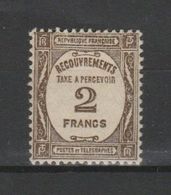 PMo - FRANCE Taxe N°62* (cote 190.00) TTB - 1859-1955.. Ungebraucht