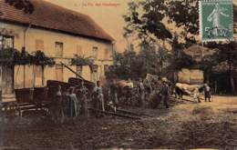 69 - RHONE - LE BOIS D'OING - 10023 - Fin Des Vendanges - Beau Cliché Animé Colorisé - Le Bois D'Oingt