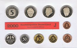 DM Münzsatz Aus Dem Jahr 2000 In Stempelglanz  - Prägestätte J (Hamburg ) - Mint Sets & Proof Sets