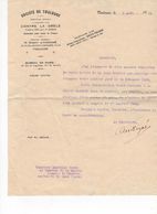 1515 LETTRE  Société De Toulouse  Robert D'ANDIGNE  32 34 Rue Alsace Lorraine 31 Association Mutuelle Assurance  1931 - Banque & Assurance