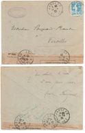 JARGEAU Loiret Lettre 25c Semeuse Bleu Yv140 Ob 1925 Etiquette Fermeture 509 Ouverture Erreur Destinataire Avec Courrier - Cartas & Documentos