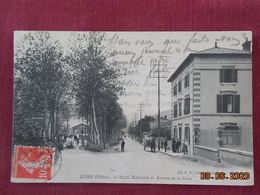 CPA - Loire - Route Nationale Et Avenue De La Gare - Loire Sur Rhone