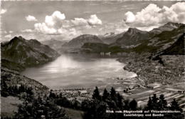 Blick Vom Bürgenstock Auf Vierwaldstättersee, Ennetbürgen Und Buochs (12135) - Buochs