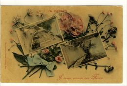 Carte Postale Ancienne Fantaisie Carcès - Je Vous Envoie Ces Fleurs - Multivues - Carces
