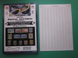 UNIVERSAL PHILATELIC AUCTIONS CATALOGUE FOR SALE No.74 TUESDAY 9th JULY 2019 #L0201 - Auktionskataloge