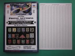 UNIVERSAL PHILATELIC AUCTIONS CATALOGUE FOR SALE No.76 TUESDAY 14th JANUARY 2020 #L0203 - Auktionskataloge