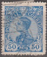 PORTUGAL - 1910,  D. Manuel II,  50 R.  Papel  Esmalte  (o)  MUNDIFIL  Nº 162 - Usado