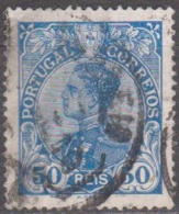 PORTUGAL  - 1910,  D. Manuel II,  50 R.  Papel Esmalte  (o)   MUNDIFIL  Nº 162 - Usati