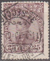 PORTUGAL  - 1910,  D. Manuel II,  25 R.  Papel Esmalte  (o)   MUNDIFIL  Nº 161 - Used Stamps