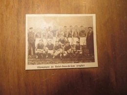 SAINT-JEAN-DE-LUZ (PYRÉNÉES ATLANTIQUES): OLYMPIQUE DE SAINT-JEAN-DE-LUZ RUGBY (PHOTO DE JOURNAL: 08/1931) - Baskenland