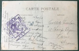 France - WW1 - CPA 1918 - Censure PASSED BY BASE CENSOR A.E.F. - (B233) - 1. Weltkrieg 1914-1918