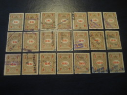 FAKTURASTEMPEL  (2 / 1 Kr To 300 Kr ) 21 Fiscal Tax Revenue Postage Due Official DENMARK - Fiscale Zegels