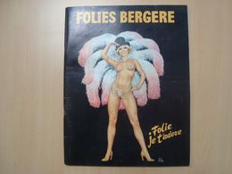 PROGRAMME FOLIES BERGERE PARIS 1977 - Programme