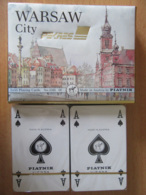 PIATNIK Austria Pour PEKAES - Coffret De 2 Jeux De 54 Cartes - Ville De Varsovie (Warsaw) Pologne - Neufs Sous Blister - 54 Cards